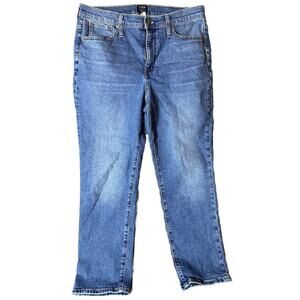 J.Crew Jeans Womens 30 Blue Denim Medium Wash Essential Straight Modest 90s Mid